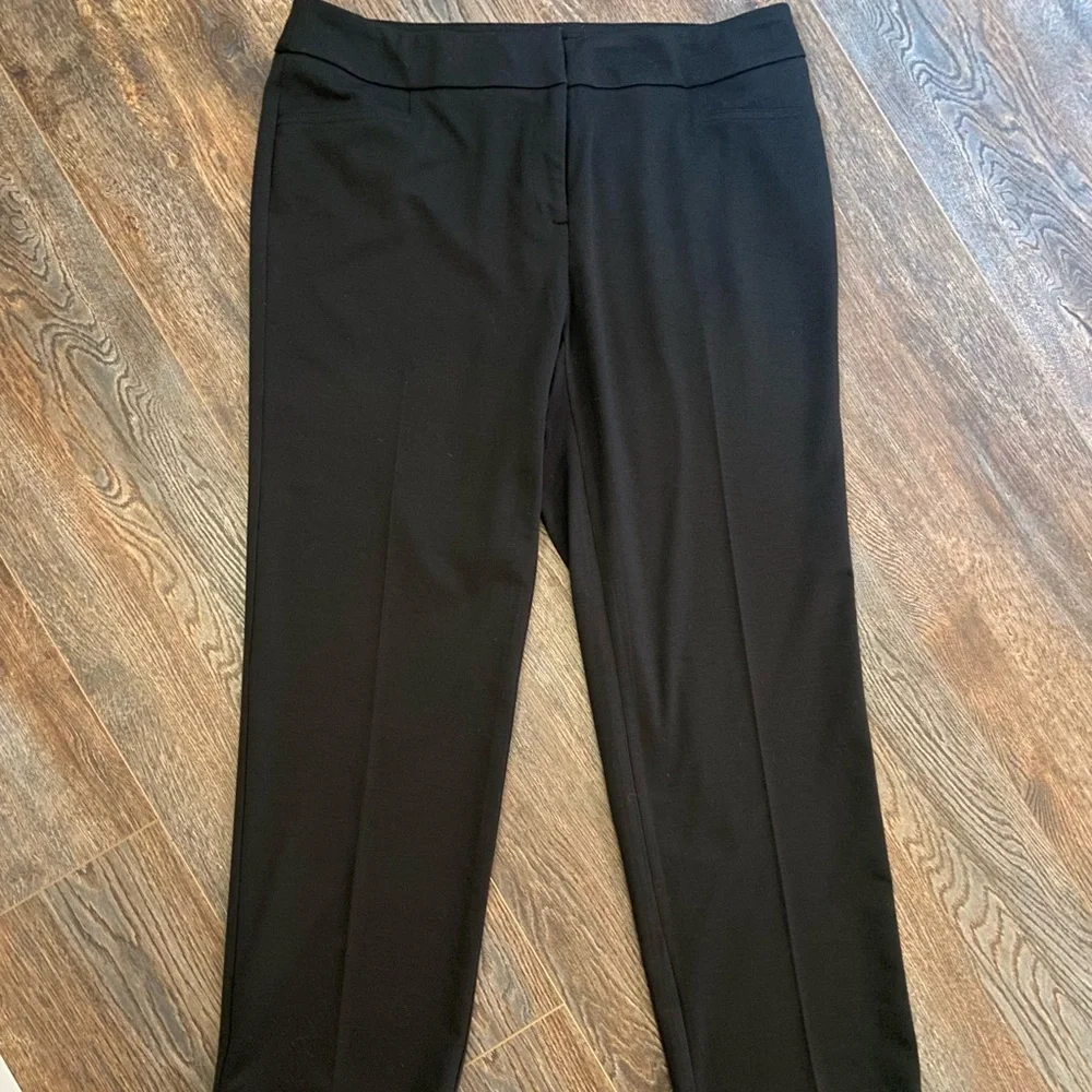 Avenue black knit trousers